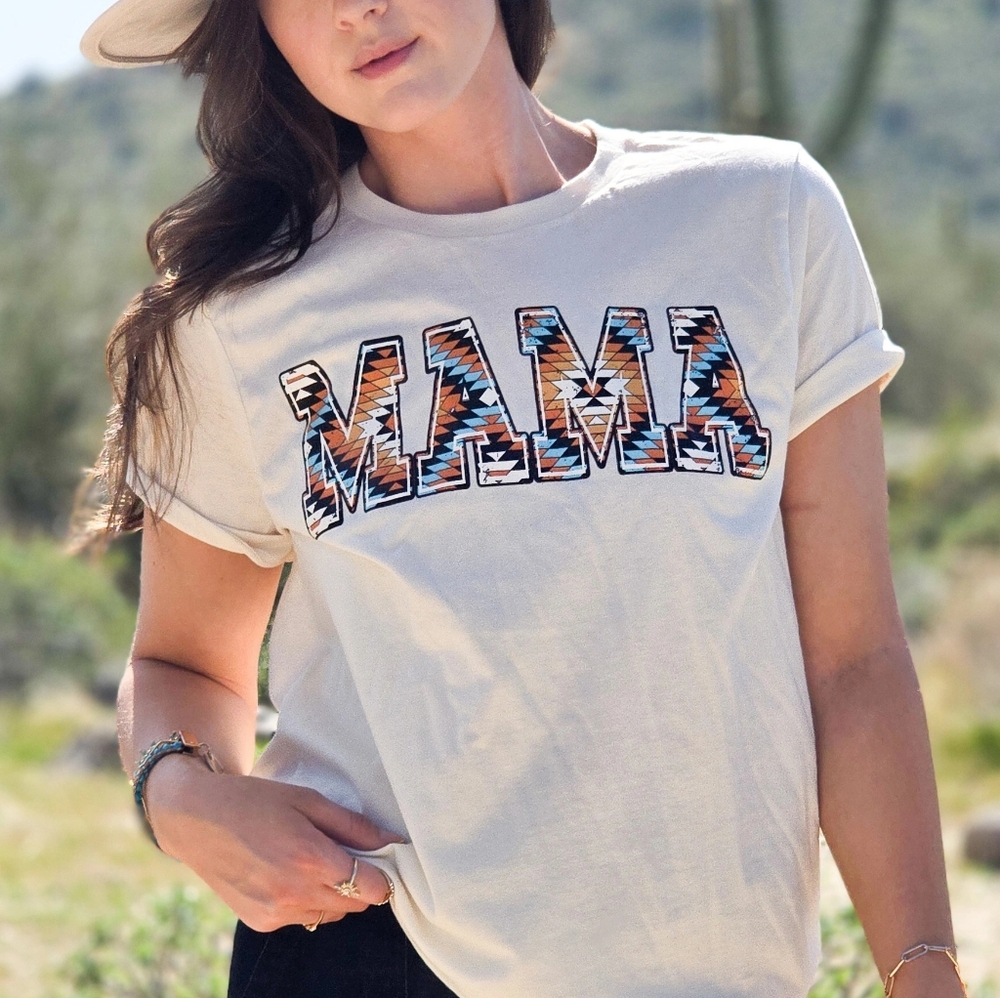 Mama Western Graphic Tee for Women